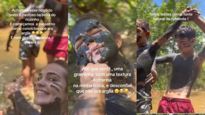 Convictos de que era argila, família de MS faz 'skincare' com cocô de vaca (vídeo)