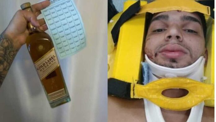 Esposa rifa whisky para ajudar motoboy acidentado em Campo Grande