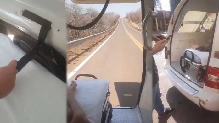 Prefeitura abre sindicância para verificar ambulância caindo aos pedaços em Coxim (vídeo)