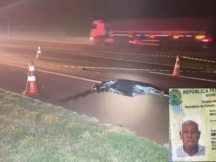 Ciclista morre após ser atropelado por caminhão na BR-163, em Rio Brilhante