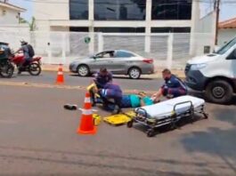 Cruzamento da Joaquim Murtinho vira 'point das batidas' e machuca motociclistas (vídeo)