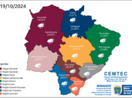 Fim de semana tem previsão de chuva em todo Estado e possibilidade de tempestade