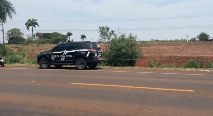 Jovem sai da casa da namorada e morre em acidente na BR-376, Fátima do Sul e Vicentina