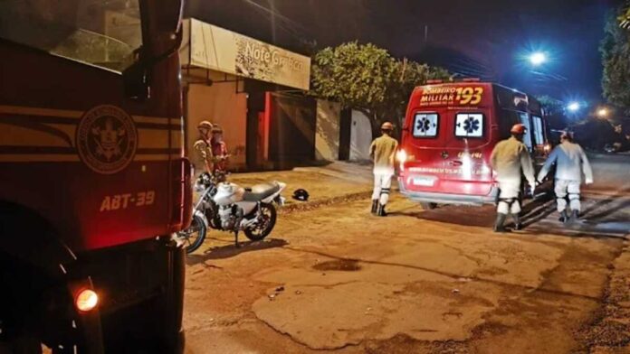 Motociclista é socorrido após acidente de trânsito em Anastácio