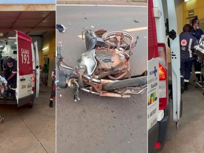 Motociclista fica em estado grave em acidente com carreta na MS-134