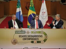 Secretário reforça transversalidade do Governo no TJMS durante palestra sobre políticas públicas de enfrentamento de mudanças climáticas