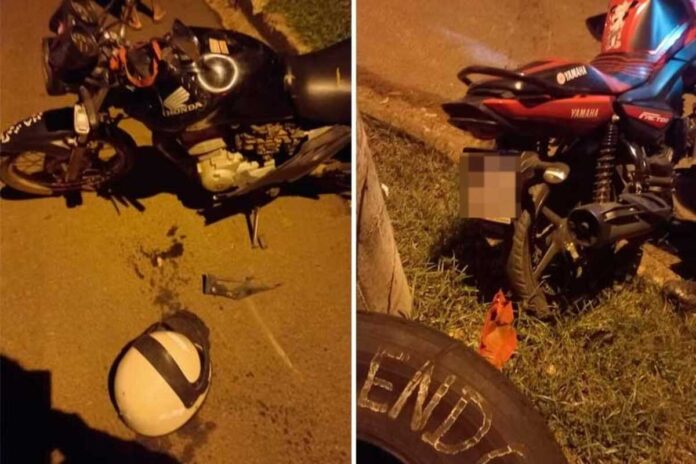 Acidente entre motos deixa três feridos em Anastácio