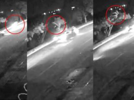 Câmera mostra motociclista 'voando' após bater de frente com carro na Ernesto Geisel (vídeo)