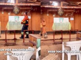 Capela fica intacta em meio às chamas e emociona bombeiros no Pantanal (vídeo)