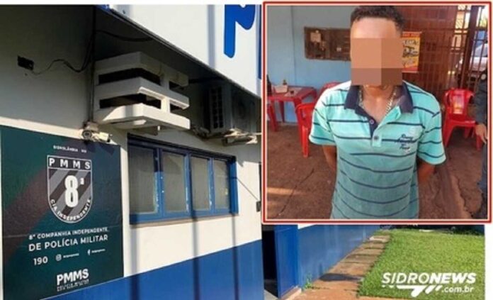 Jovem foragido 'agenda' briga em frente ao quartel e é preso em Sidrolândia