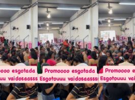 Loja de Campo Grande faz promoção e clientes disputam 'mano a mano' peças da liquidação (vídeo)