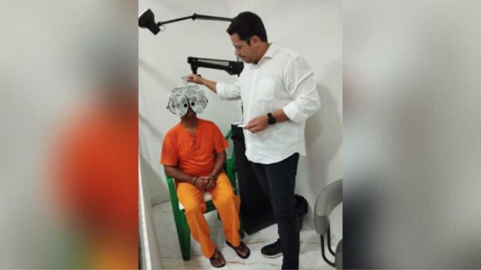 Mutirão de saúde ocular atende cerca de 140 internos de presídio em Bataguassu