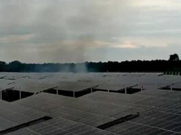 Princípio de incêndio em estação de energia solar mobiliza bombeiros em Bataguassu