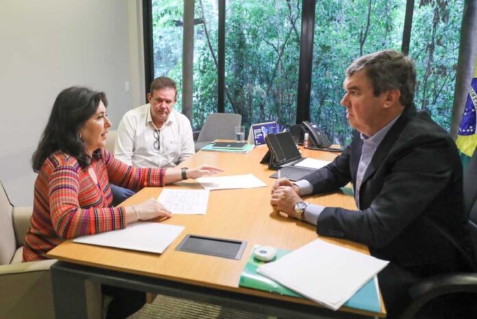 Riedel e ministra Simone discutem andamento de obras federais em MS