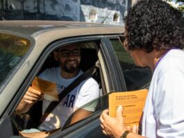 SMAS realiza blitz em alusão ao “Dia Internacional da Não Violência Contra a Mulher” e à Campanha “16 Dias de Ativismo”