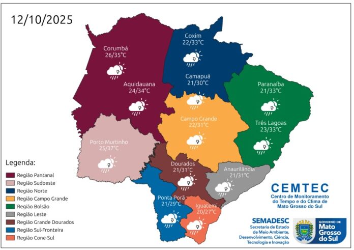 Chuva volta ao Estado no fim de semana e pode vir com tempestade e granizo