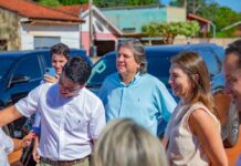 Ao lado do governador, Caravina acompanha obras e avanços em Glória de Dourados